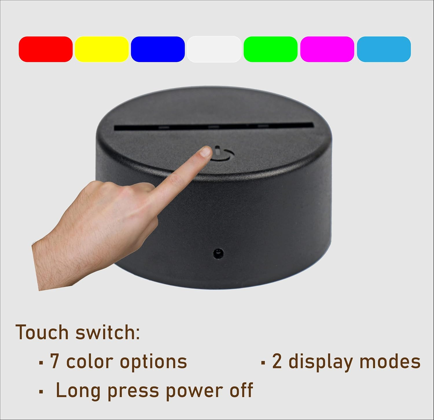 VANSIHO 16 Colors 3D LED Night Light Base Fit for DIY 3D Illusion Pattern on Acrylic Blanks for Kids/Boys/Girls,12 Sets 3D Night Lamp with Remote Control USB Cable(12Packs) image number 2