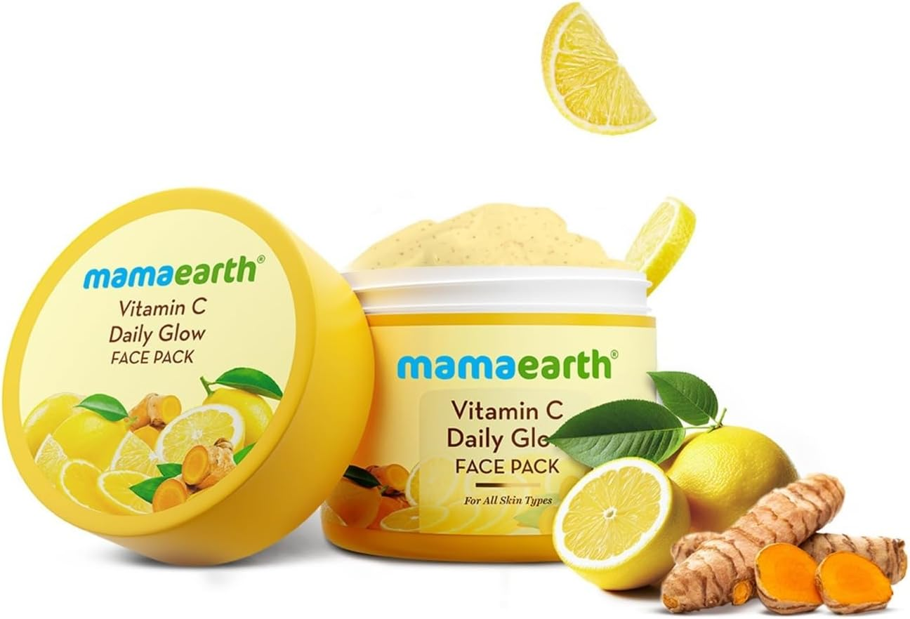 Mamaearth Vitamin C Face Mask with Vitamin C & Kaolin Clay for Skin Illumination 100 G image number 3
