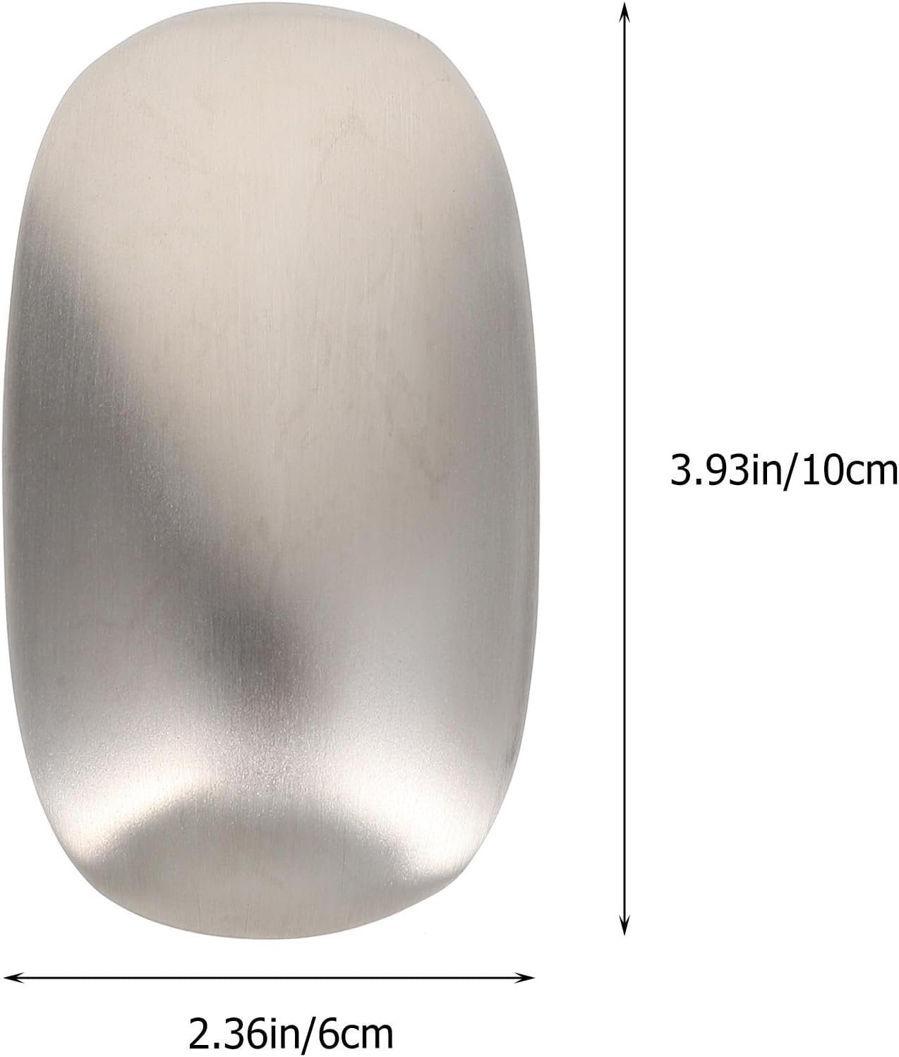 Luxshiny Stainless Steel Odor Remover Soap Bar for Kitchen Hands, Silver Smell Eliminating Tool for Garlic Fish Onion Cooking Odor Removal image number 5
