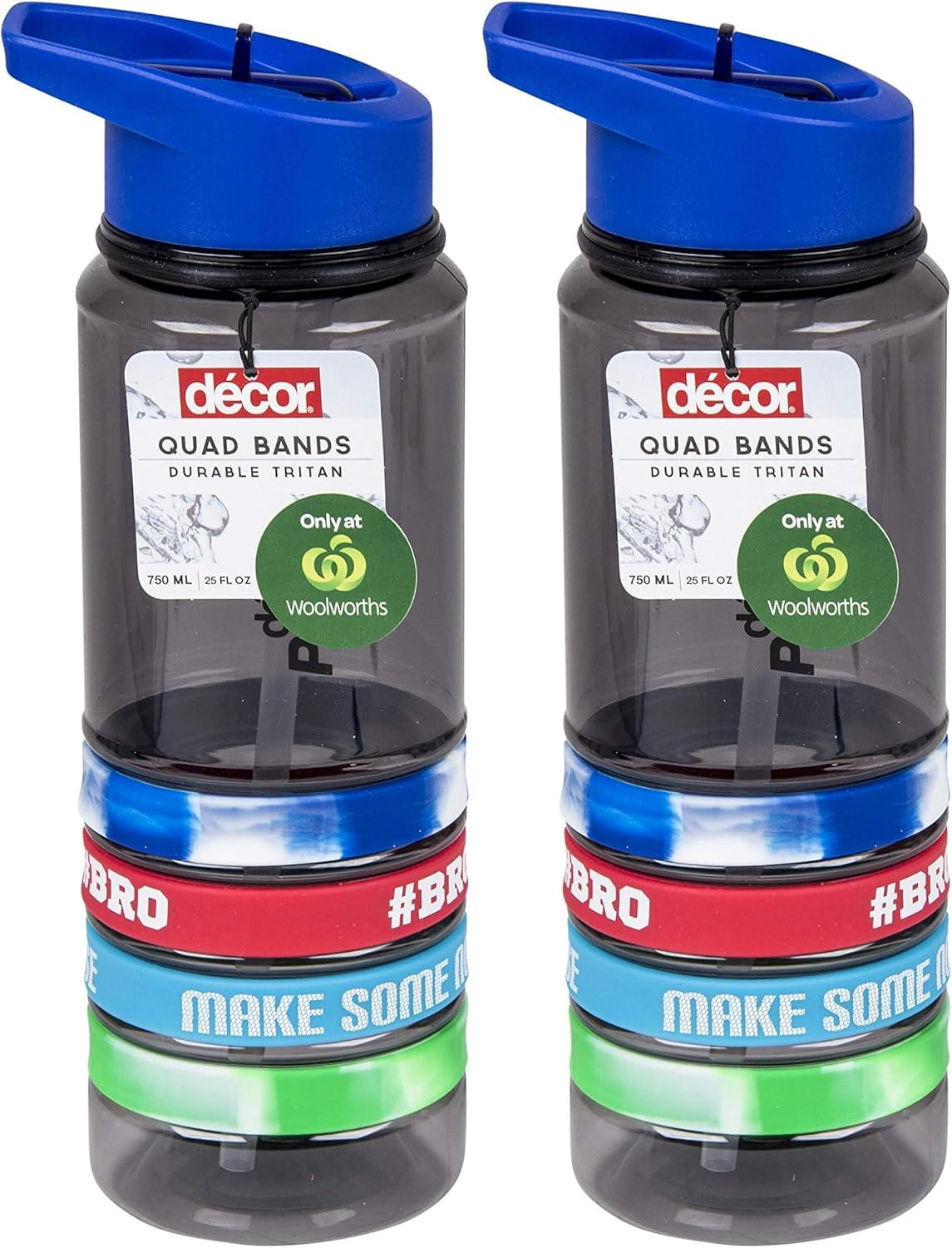 Decor Quad Band Water Bottle Tritan, 750 Ml, Assorted image number 3
