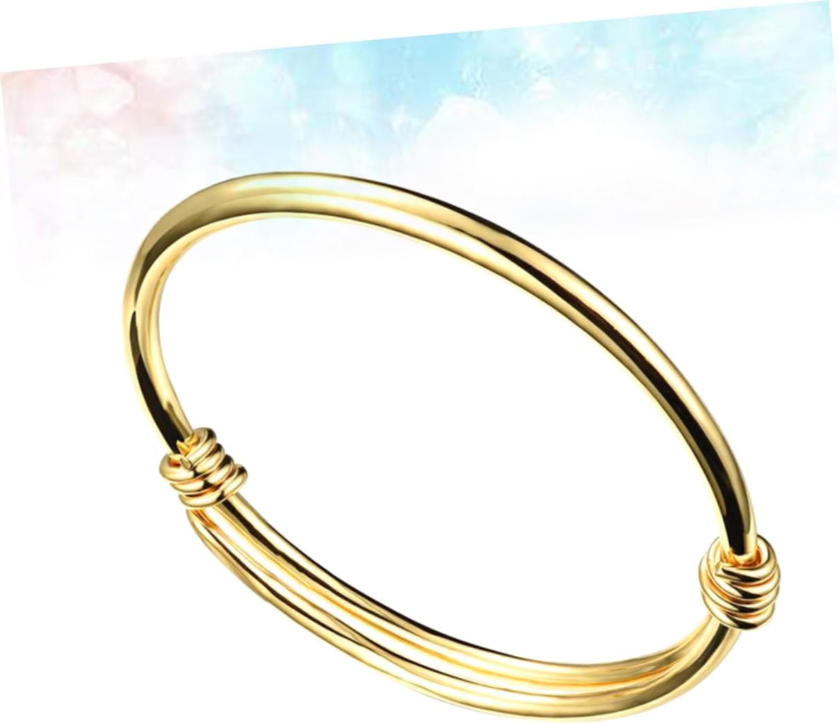SHERCHPRY Fashion Boys and Girls Jewelry Creative Bracelet Push-Pull Open Bangle Gold Bangles Adjustable Gold Bracelet image number 2