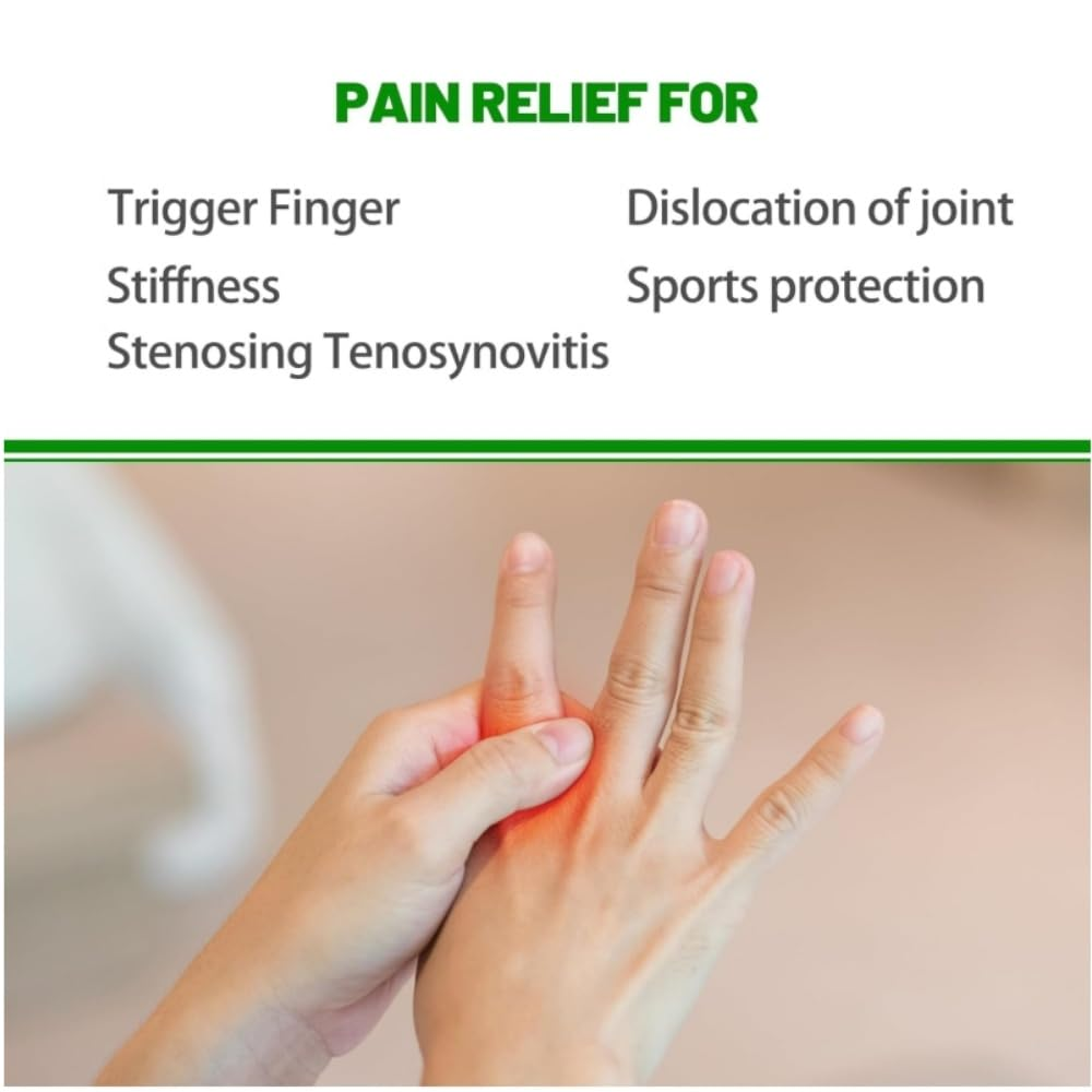 2 PCS Finger Splints for Thumb & Finger Support, Adjustable Compression Wraps for Pain Relief, Arthritis, Sports Injury - Perfect for Basketball, Tennis, Volleyball Players (Black) image number 1