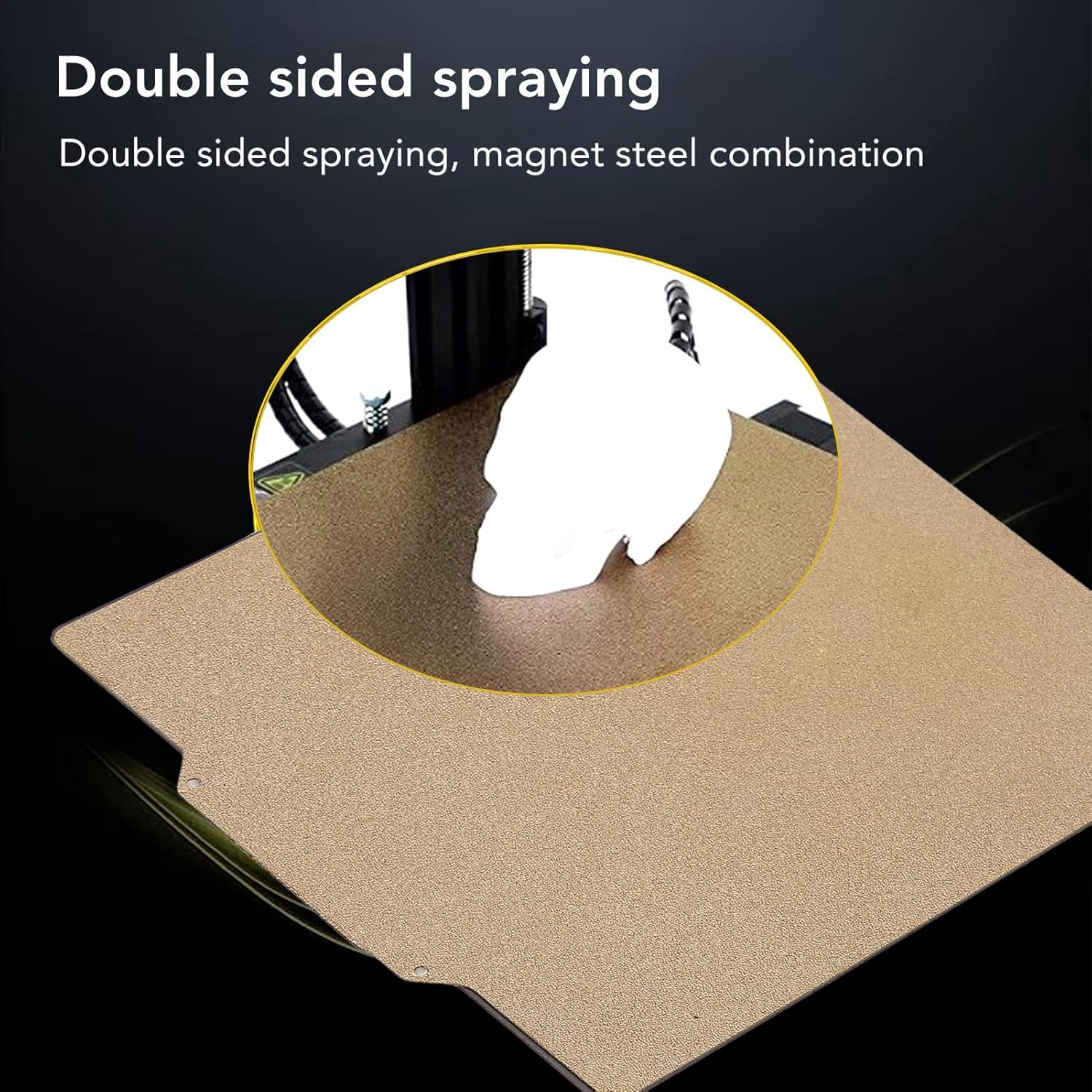 3D Print Build Plate, PEI Double Sided 3D Printer Platform Printing Bed for Neptune 3 plus for Geetch A30 Pro, 330X330Mm, 3D Printer Bed Platform 3D Printer Accessories