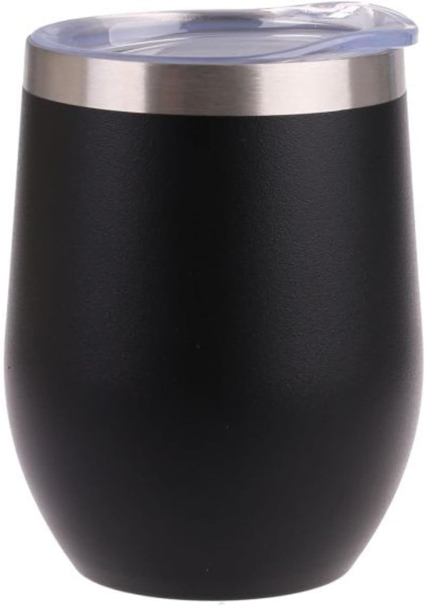 Oasis Stainless Steel Double Wall Insulated Wine Tumbler 330 Ml - Matte Onyx