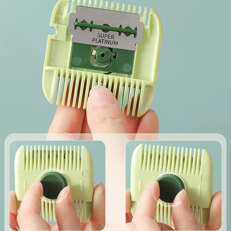LAKYMIE Thinning Knife Comb Hair Trimmer Double Sided Hair Thinning Comb Thinning Comb with Cover Portable for Cutting Styling Hairdresser image number 5