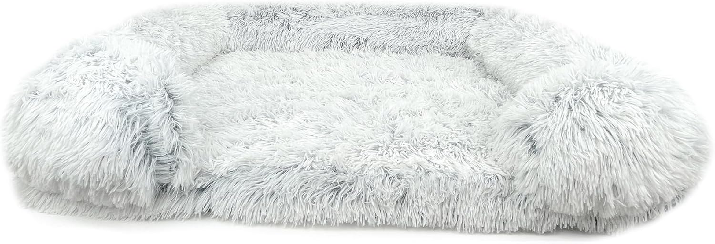 Barkley & Bella Dog Bed Bliss Calming Ortho Cocoon, Grey - Machine Washable, Dog Bed, Soft & Durable Long Thread Fur image number 1