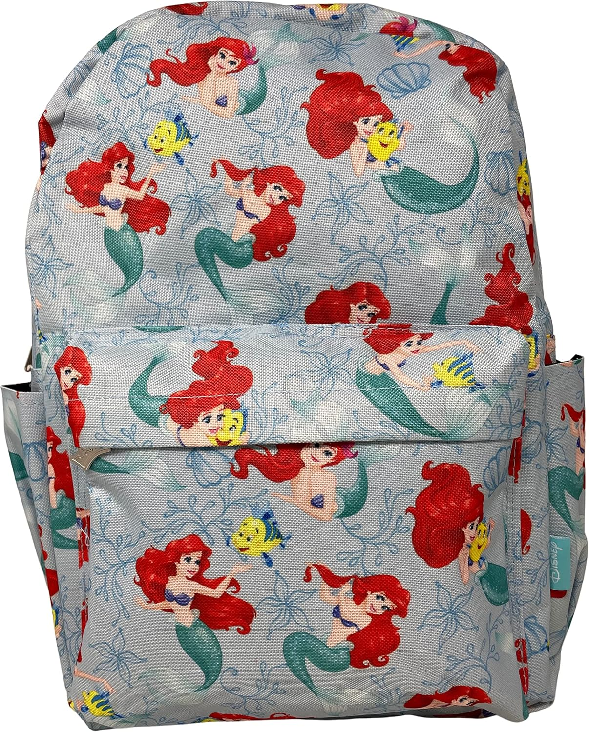 Disney the Little Mermaid Ariel All over Print 16 Inch Backpack Multicolor, Multicolor, 16 Inch, Backpack