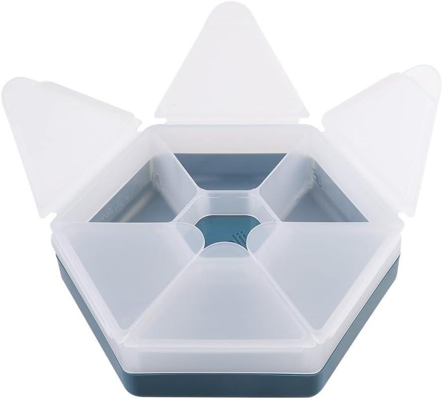 Melii Luxe Hexagon Snackle Box - Blue