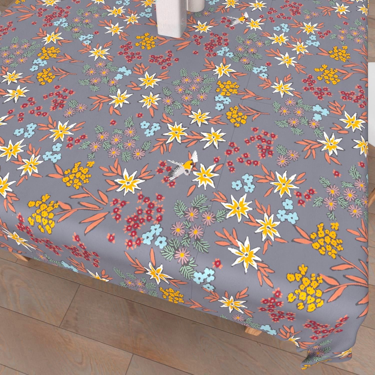 Soleil D'Ocre Artemis Square Stain-Resistant Printed Tablecloth 180 X 180 Cm image number 1