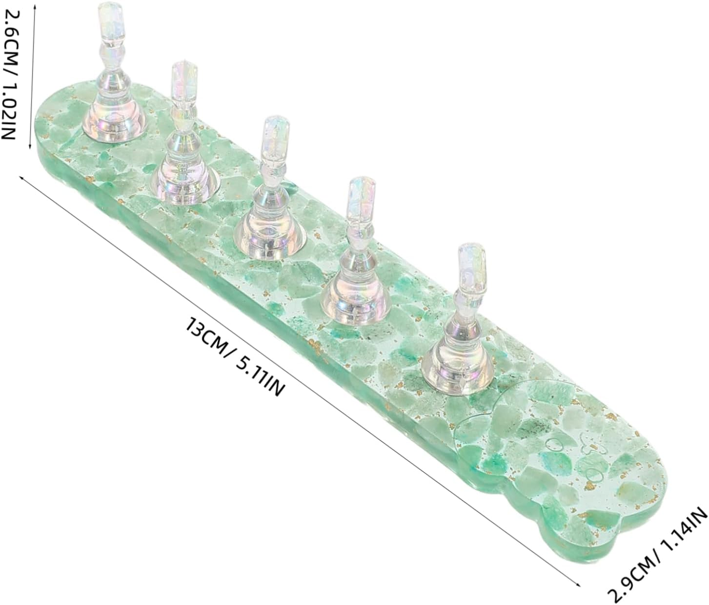 HEATSHAKING Durable Nail Art Practice Stand for Home Salon Use Press Nails Holder with Wear Resistant Build Educational Fingernail Training Tool for DIY Manicure Beginners and Professionals