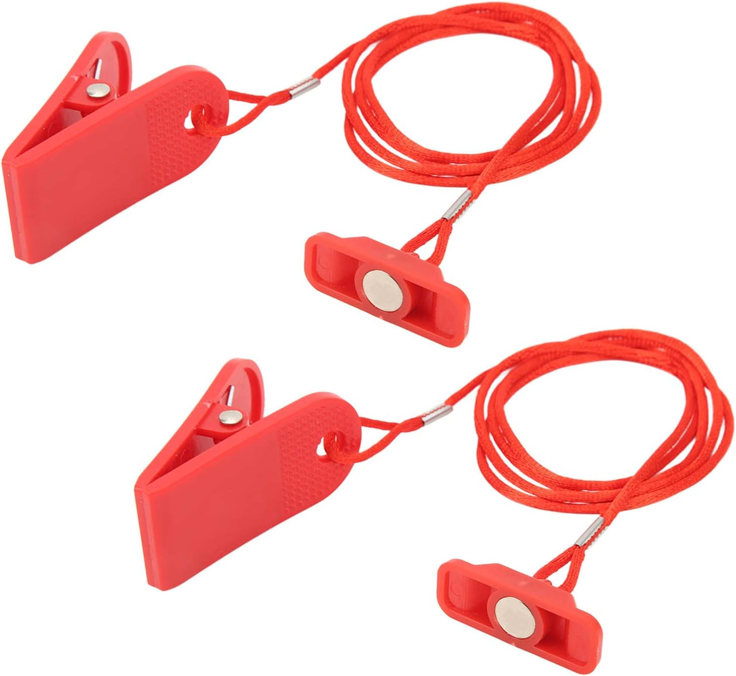 Treadmill Safety Key, 2Pcs Treadmill Magnet Security Lock, Universal Fit Most Treadmill Requiring round Key, Auto Protection Running Machine Security Stop Lock Replacement image number 1