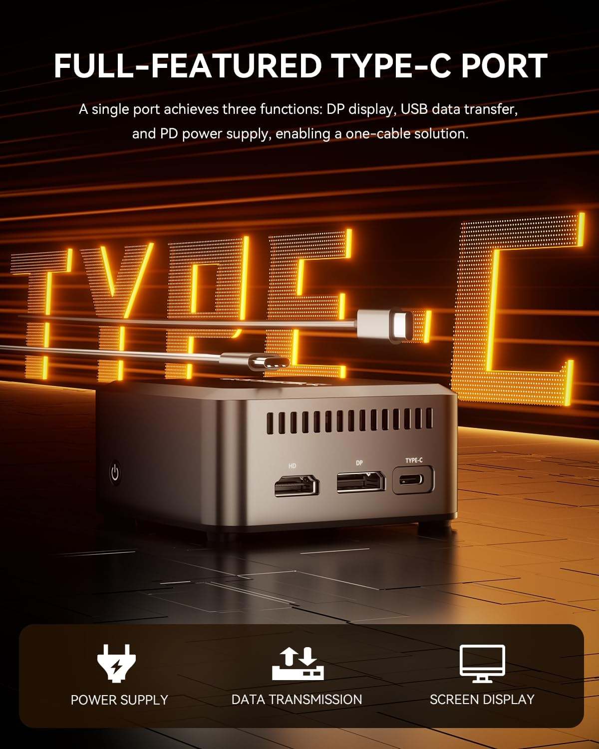 Mini PC N150 W11 PRO, Mini Desktop Computer with LPDDR5 12GB RAM 256GB M.2 2242 SSD, Mini Computer 4K Triple Display/Dual 2.5G Lan/Wifi5/Bt5 for Office/Business image number 3