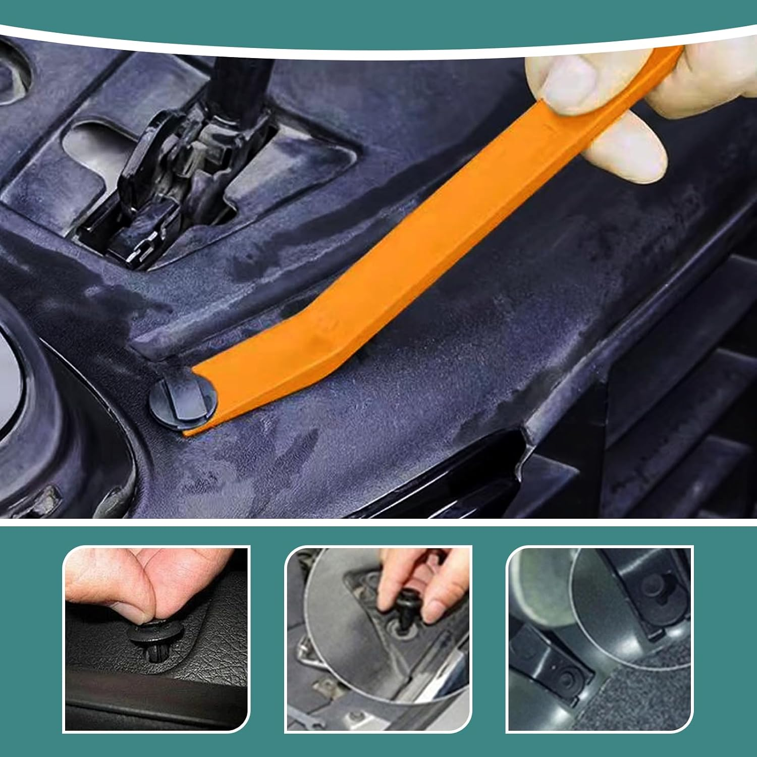 Car Retainer Clips Set 625-Piece - Car Fastener Clip Kit Universal with Removal Tool, 16 Sizes for Door Panel, Bumper, Fender & Interior Trim - Car Push Retainer Clips Replacement image number 3