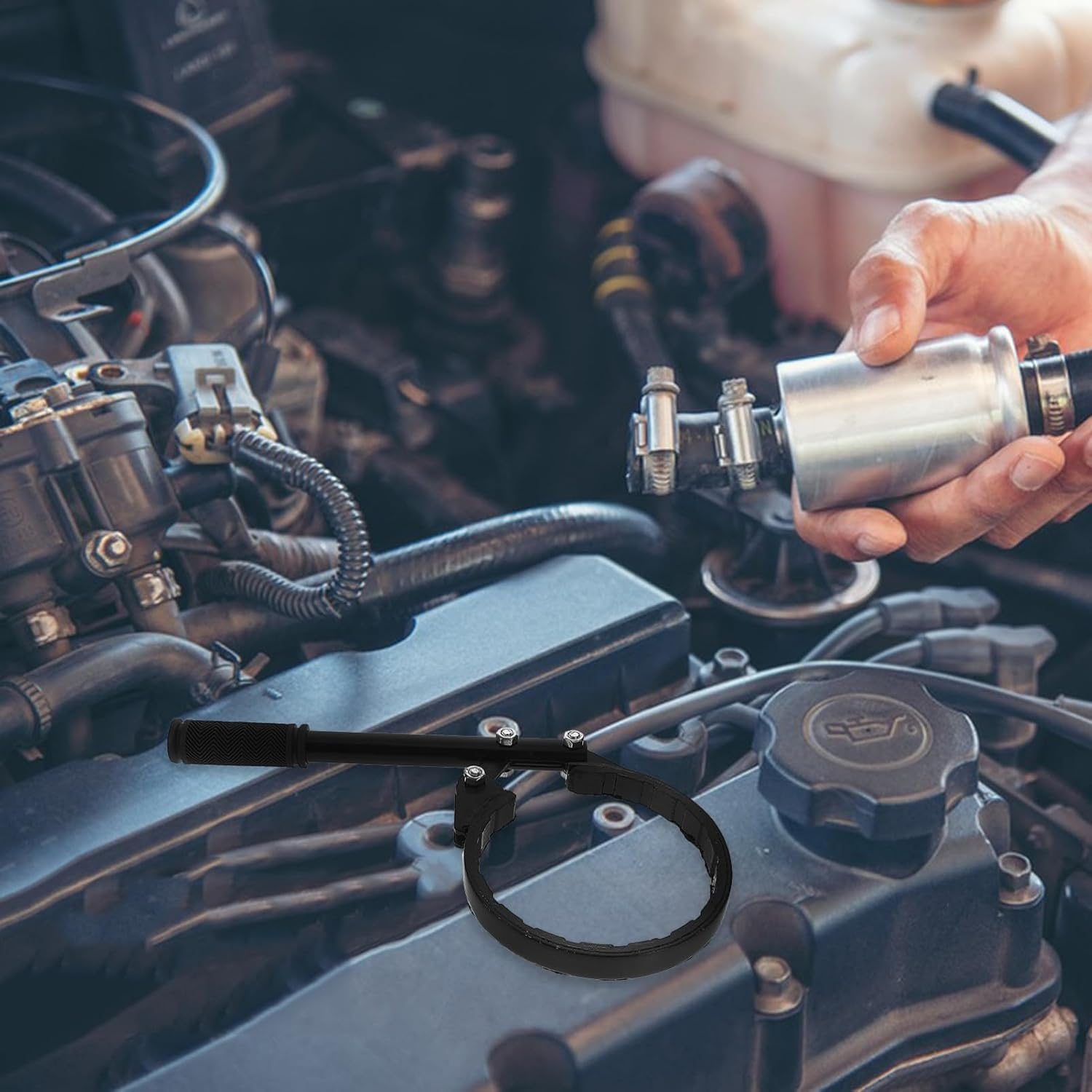 Truck Air Dryer Removal Tool Versatile Wrench for Truck Dryer Can Replacement Professional Design for Efficient Automotive Repair and Broadly Applicable Tool image number 1