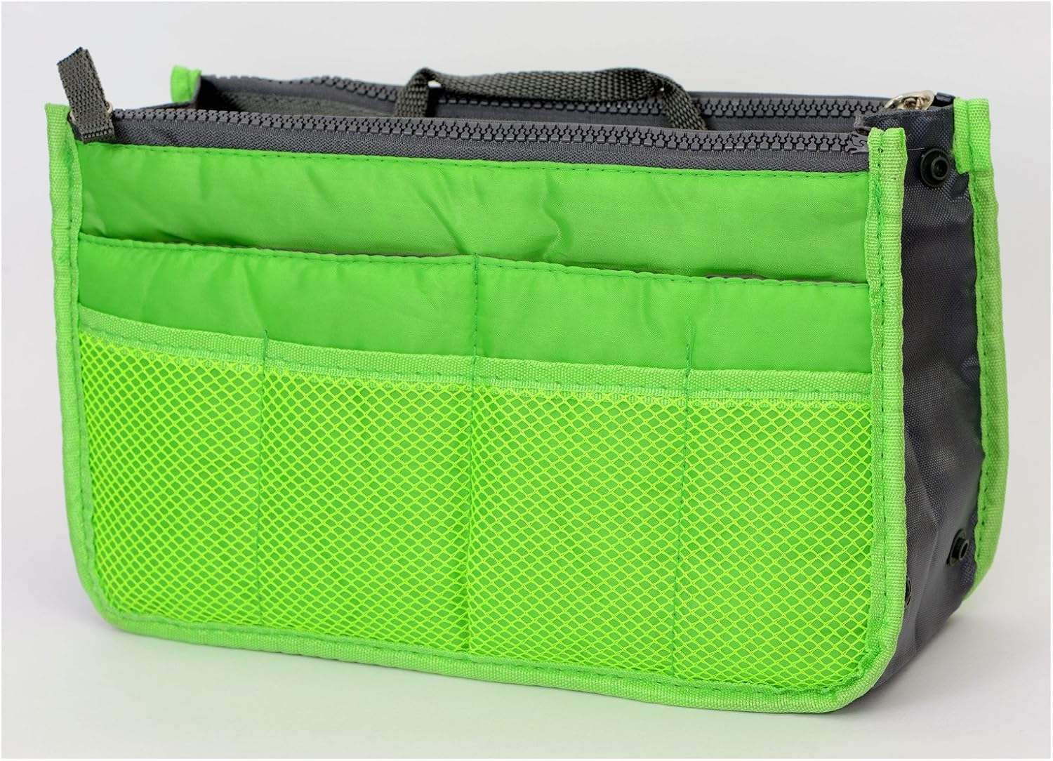 Lifestyle-You Multipocket Handbag Organizer, Travel Bag Make up Organizer Bag (Green) image number 5