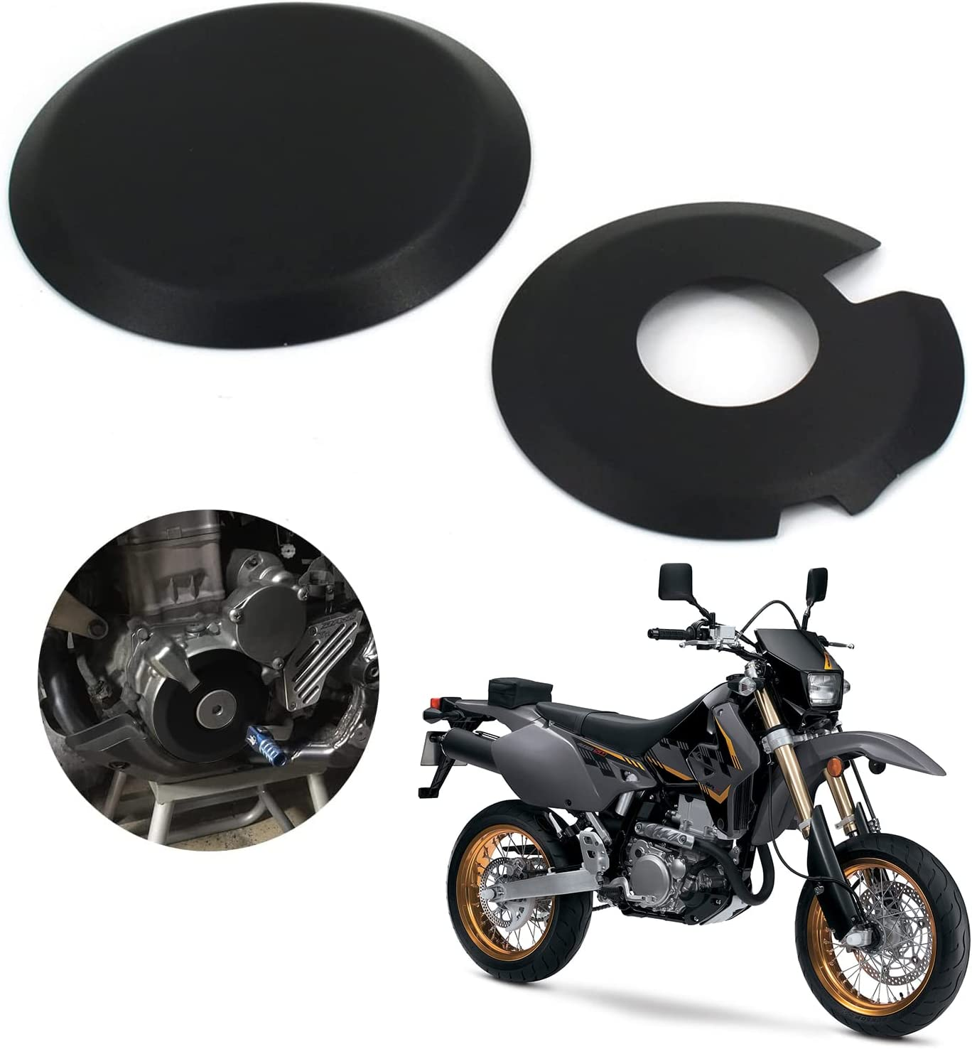 Engine Ignition Clutch Case Savers Guards Kit Protector Set Cover for Suzuki DR-Z400S DRZ400E DRZ400SM Kawasaki KLX400 Blue