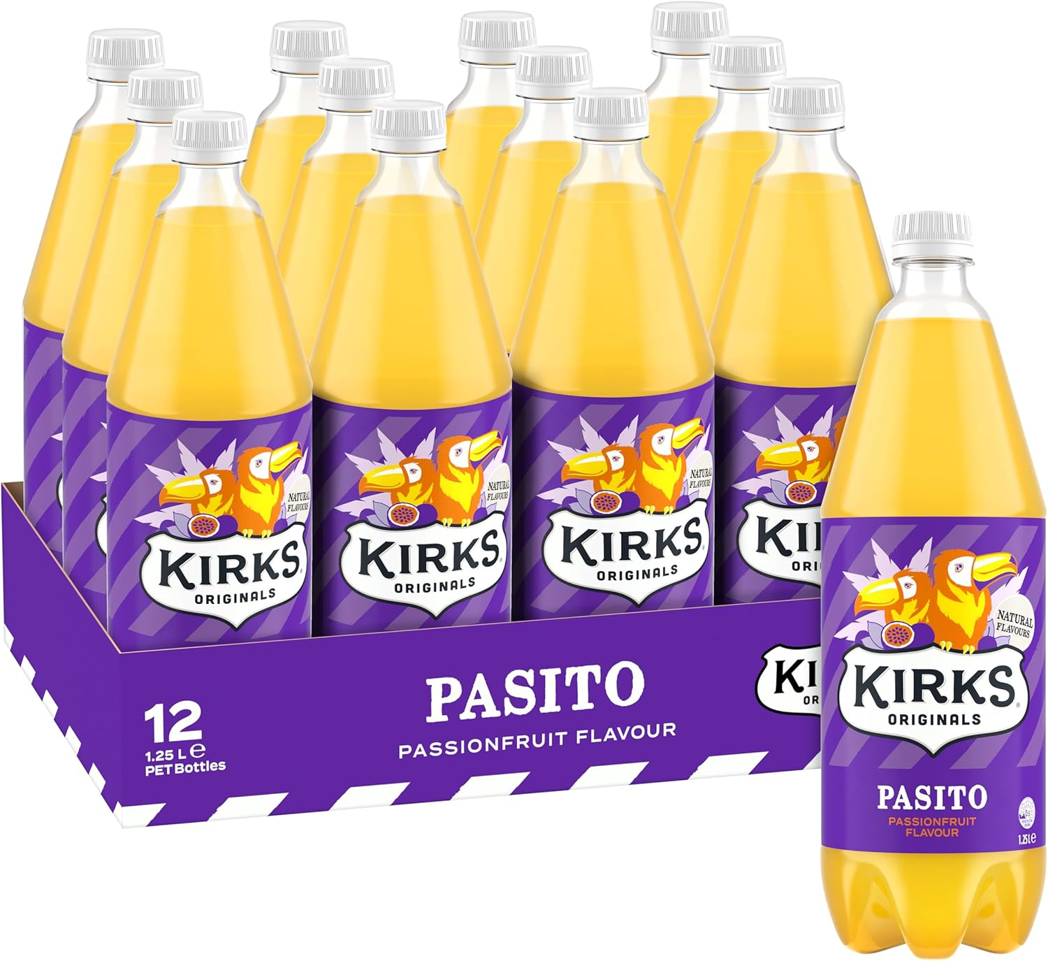 Kirks Pasito Soft Drink Mutipack Bottles 12 X 1.25L image number 2