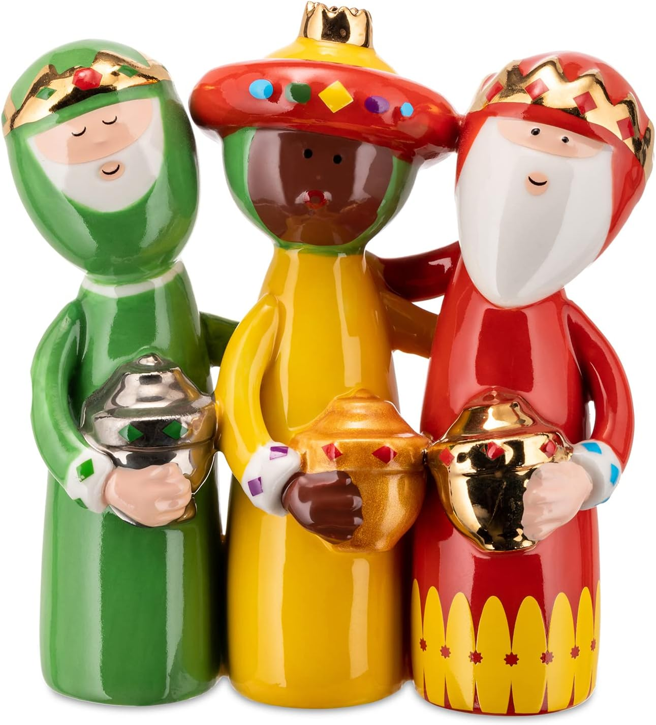 Alessi Uno, Due, TRE Re Magi Figurine, 10Cm/3.94", Multicolor