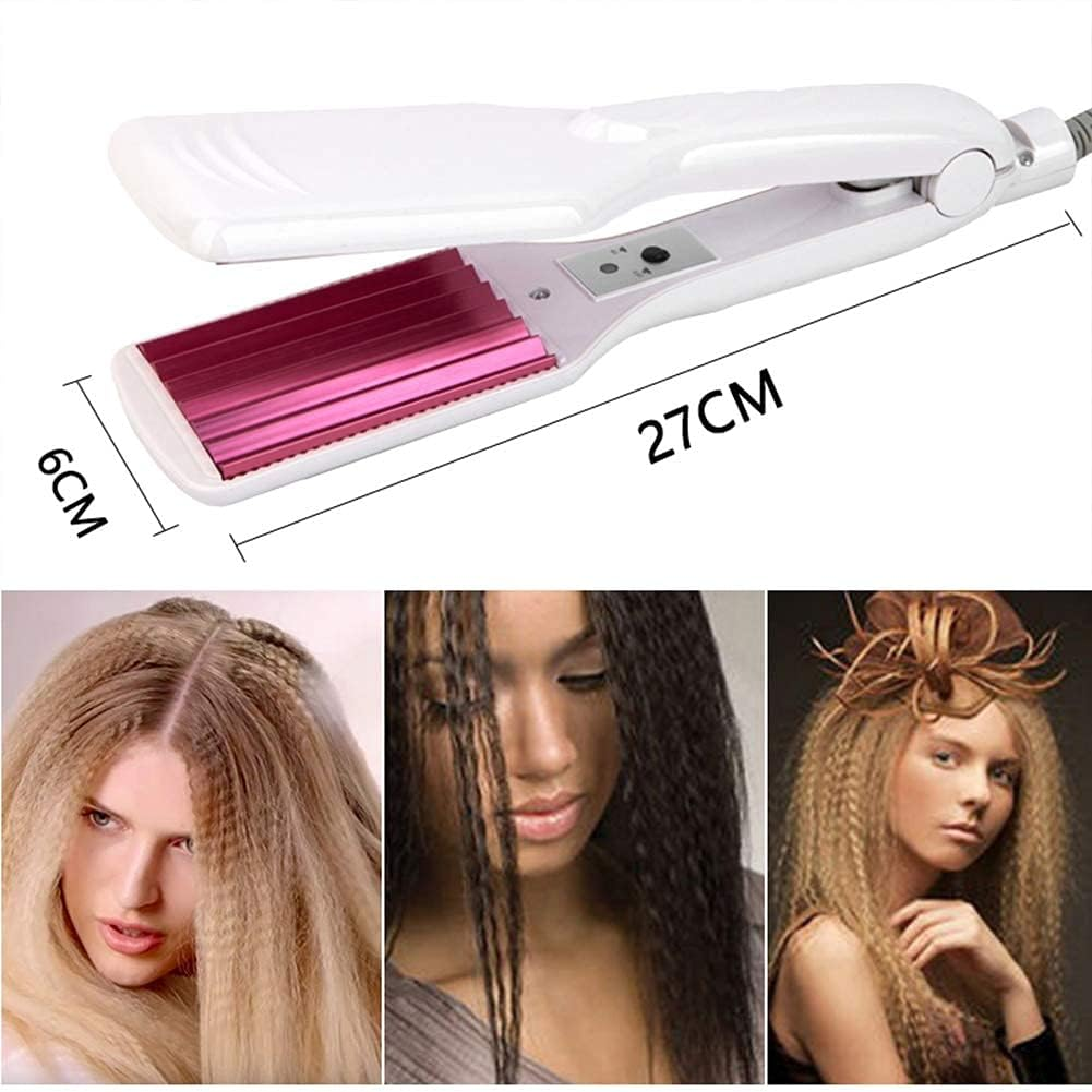 6 Teeth Corrugated Fluffy Hair Iron Corn Curly Styling Wave Does Not Hurt Hair Crimping Iron Crimper Tool image number 4