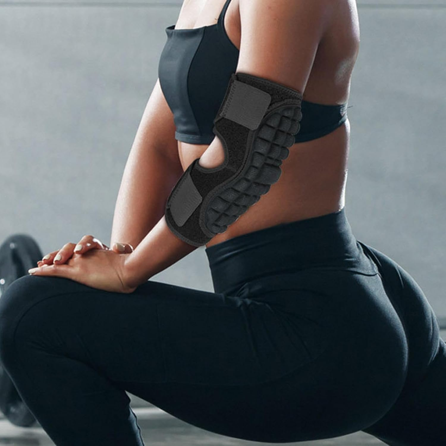 1Pair Elbow Pads,Arm Sleeves, Elbow Forearm Crashproof Pads for Football Basketball Volleyball Soccer image number 3