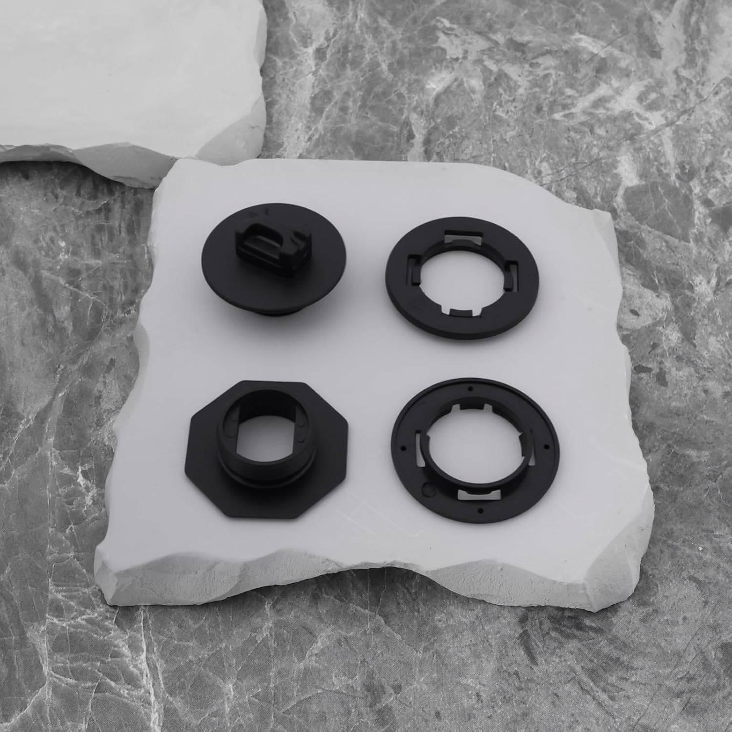 4 Sets of Car Floor Mat Clips Plastic Mat Retainers Compatible with HONDA Black image number 5