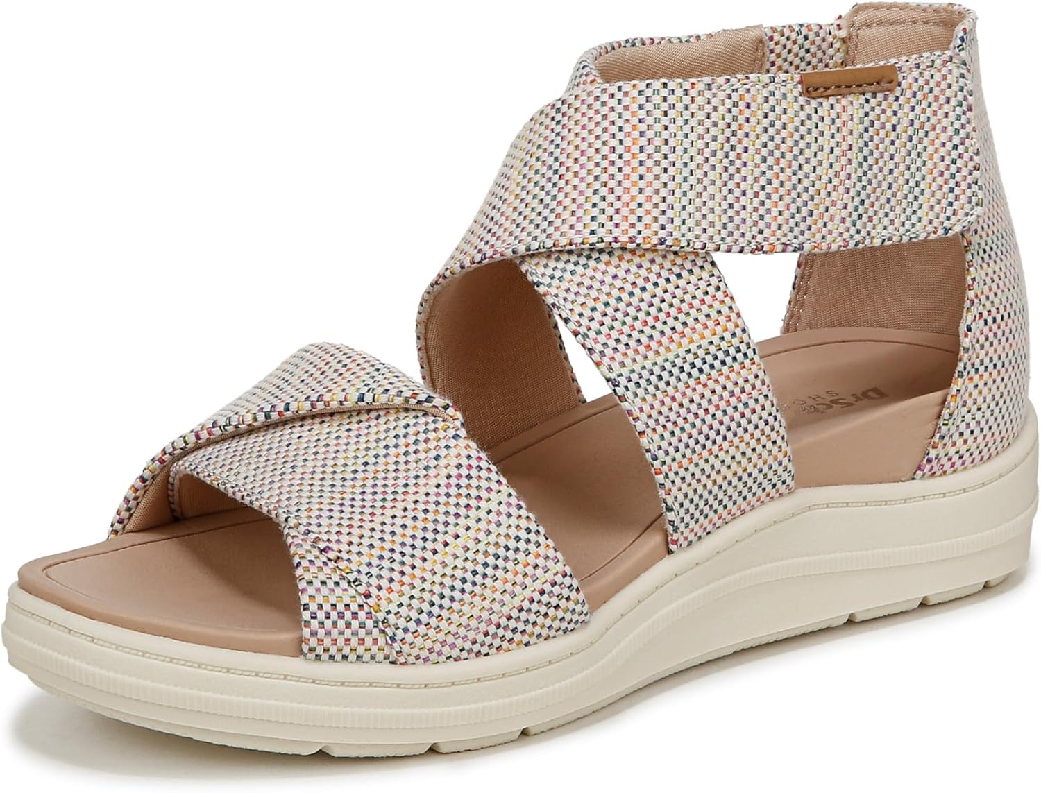 Dr. Scholl'S Shoes Women'S Time off Fun Sandal, Natural Beige Rainbow, 6.5 image number 6