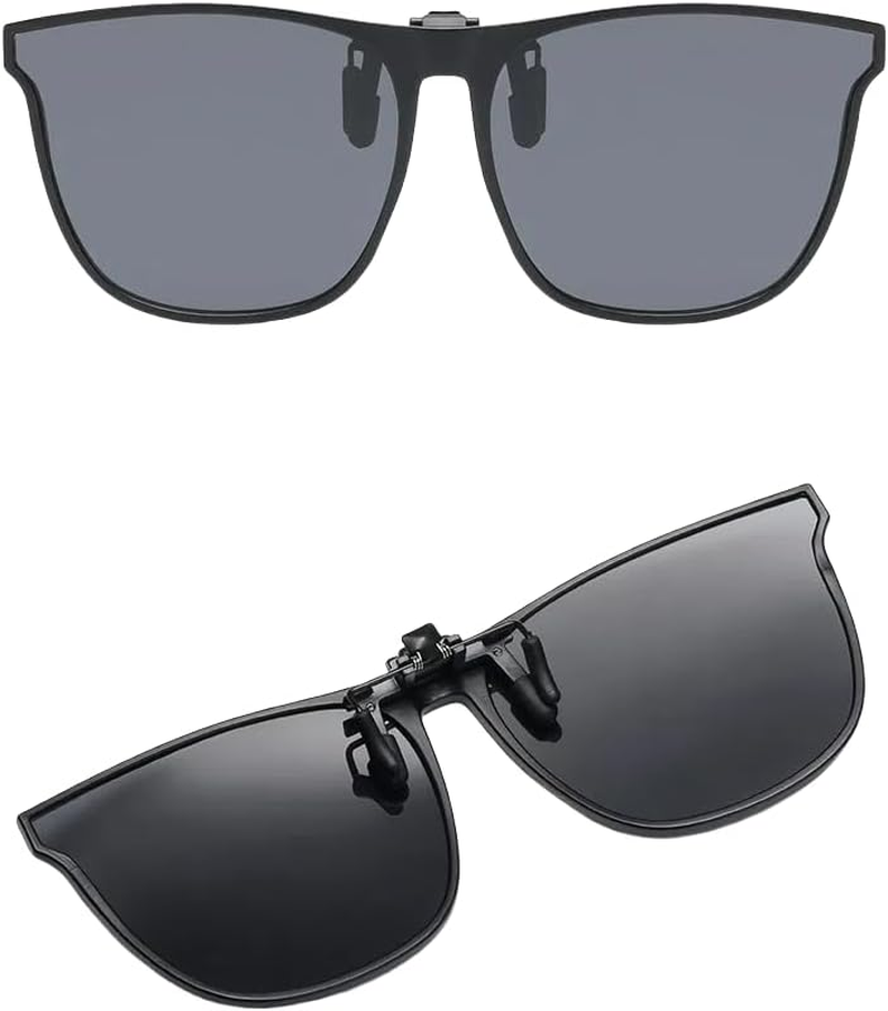 UV Protection Polarized Clip-On Sunglasses, Multi-Colour Options, Flip-Up Design image number 6
