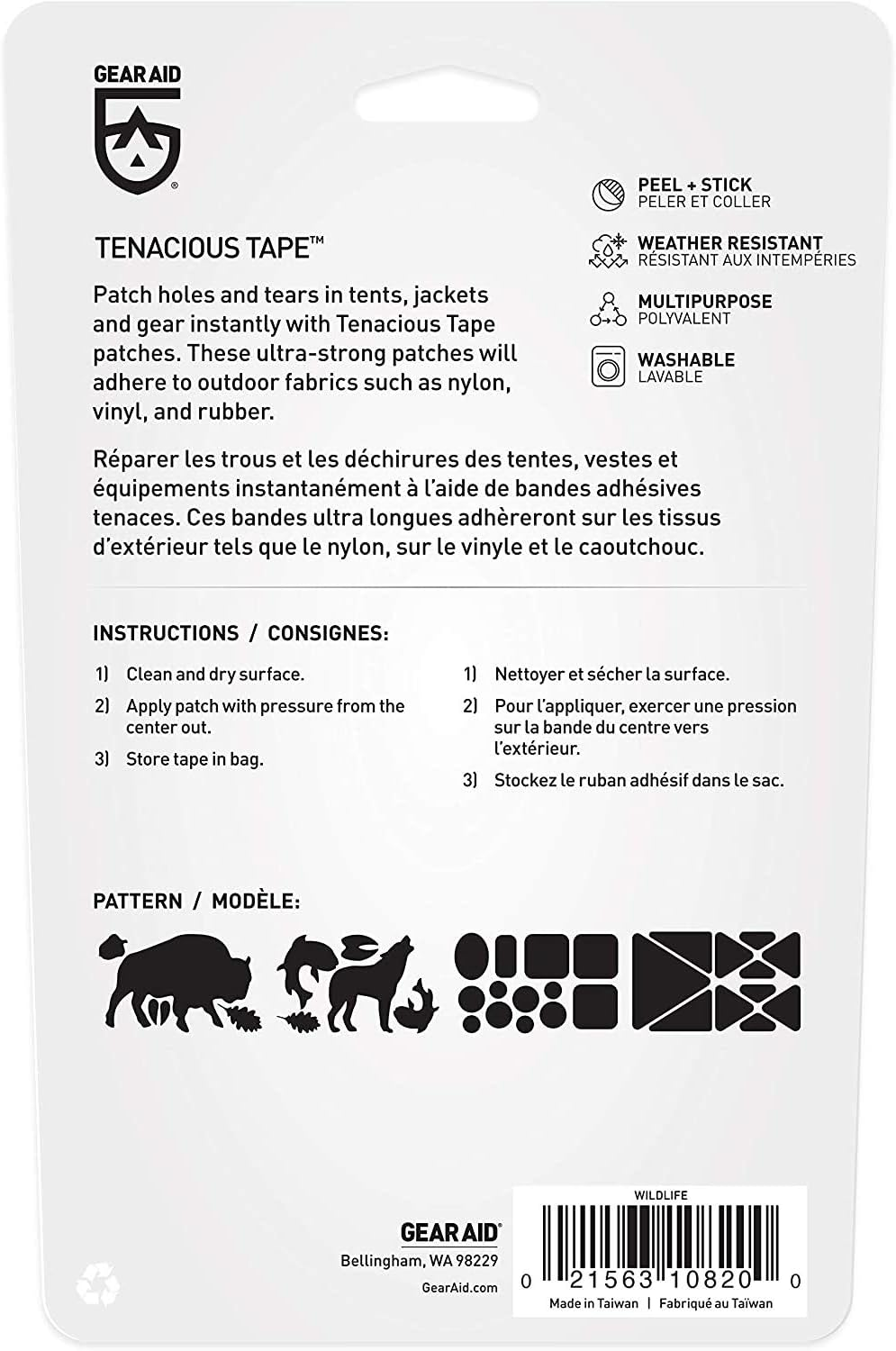 Gear Aid Tenacious Tape Gear Patches for Fabric Repair 20" image number 2