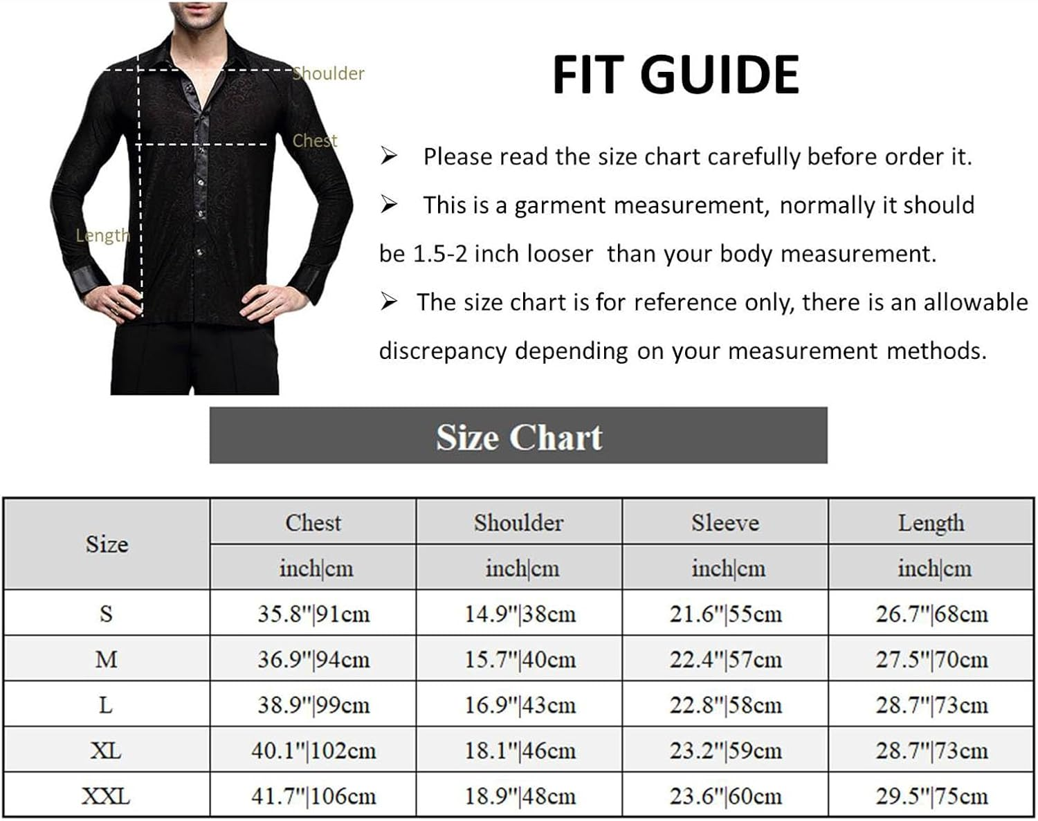 Men Professional Black Noble Dark Stripe Long Sleeves Latin Salsa Samba Chacha Modern Dance Shirts image number 4