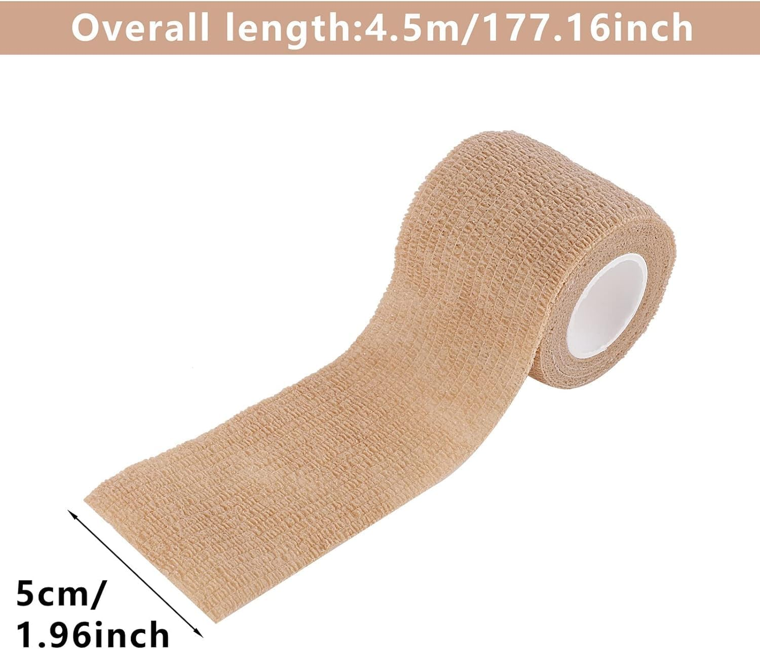 Self Adhesive Wrap Bandage, 8Pcs Self Adhesive Bandage Wrap Cohesive and Breathable Athletic Tape,Elastic Self Adhesive Tape,Self Adherent Cohesive Wrap Bandage,Self Adherent Cohesive Wrap Bandages image number 2