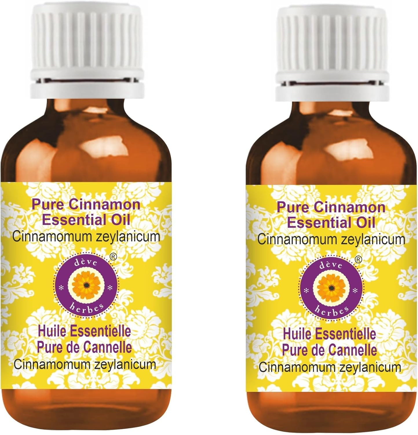 Deve Herbes Pure Cinnamon Essential Oil (Cinnamomum Zeylanicum) Natural Therapeutic Grade Steam Distilled (Pack of Two) 100Ml X 2 (6.76 Oz) image number 5