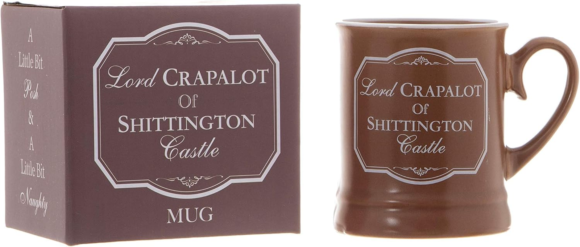 Boxer Gifts Lord Crap a Lot of Shittington Castle Victoriana Mug, 295 Ml Capacity, Humorous Ceramic Mug in Gift Box, Matte Finish image number 5