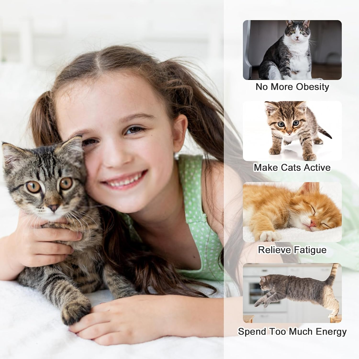 MOKIDO Pack of 5 Wobble Balls for Cats, Cat Balls, Bouncy Balls, Wiggly Ball, Funny Cat Toy Ball, Movable Funny Bouncing Wobble Balls, Cat Accessories, Kitten Toy for Cats of All Ages image number 2