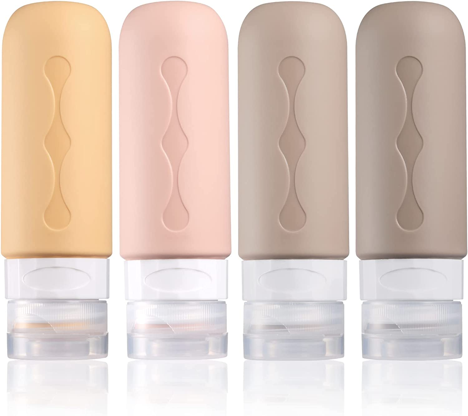 Gemice Travel Bottles Set - Tsa Approved, Travel Size Containers,Leak Proof Silicone Squeezable Containers for Toiletries, Shampoo, Lotion & Body Wash Accessories (1)