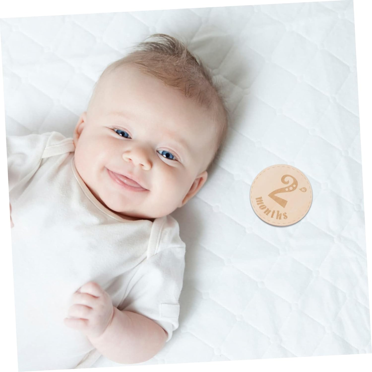 12Pcs Wooden Milestone Cards Set for Newborn Photography Creative Month Growth Commemorative Cards Fine Craftsmanship Keepsake for Shower Boy Girl Gifts image number 2