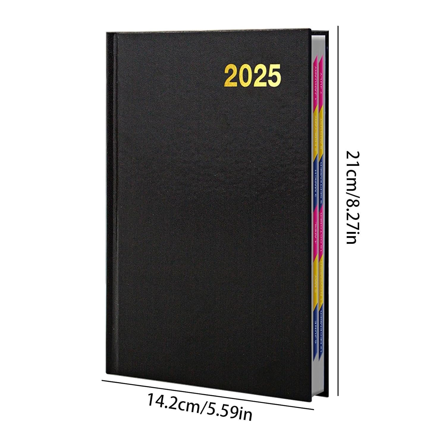 1 Pc Planner Notebook 2025-2025 Subject Notebooks, A5 Diary Daily Planner | 2025 Planner Weekly and Monthly, Water Resistant Cover Calendar 2025, Portable Notebook Daily Organizers A5 for Work