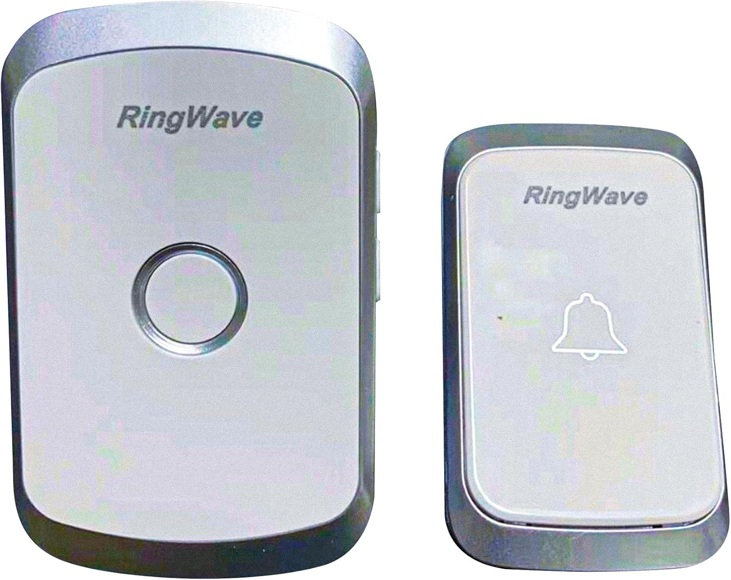 Ringwave Waterproof Wireless Outdoor Doorbell, IP44 Rated, with 300M Range, 1 Button Transmitter, and Plug-In Receiver, 5 Adjustable Volume Levels, 36 Ringtone Options. image number 2