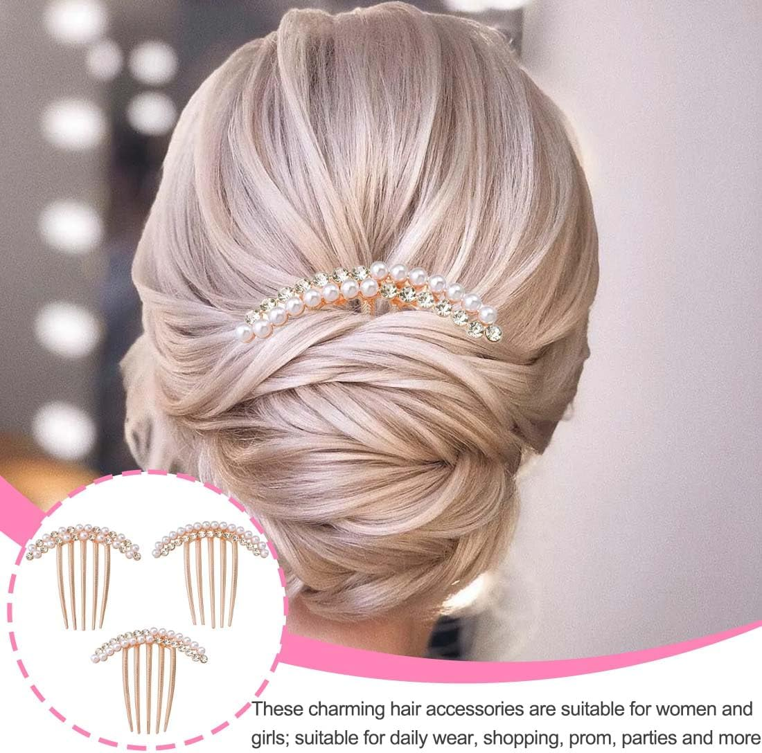 IKOPFLN 3 Pack French Hair Clips, French Twist Hair Clips, Metal Hair Accessories for Women and Girls, Hair Bun Pins for Thick and Thin Hair, Hair Clips for Women and Girls image number 1