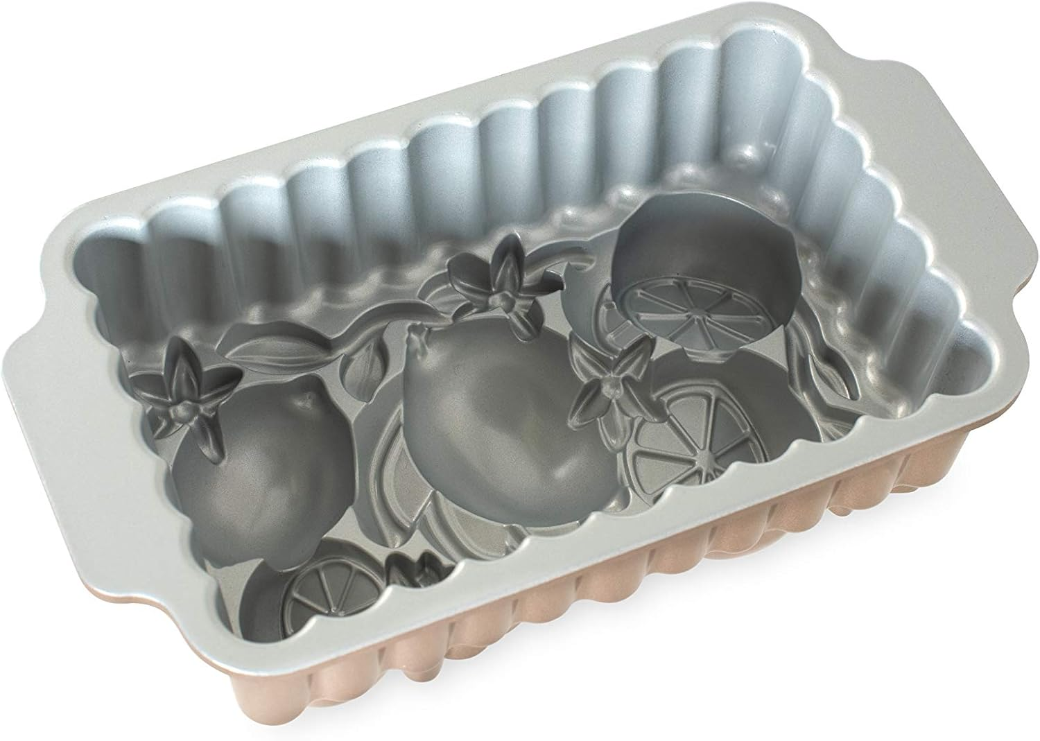 Nordic Ware, One Size, Copper 90248 Citrus Blossom Loaf, 6-Cup, Silver image number 5