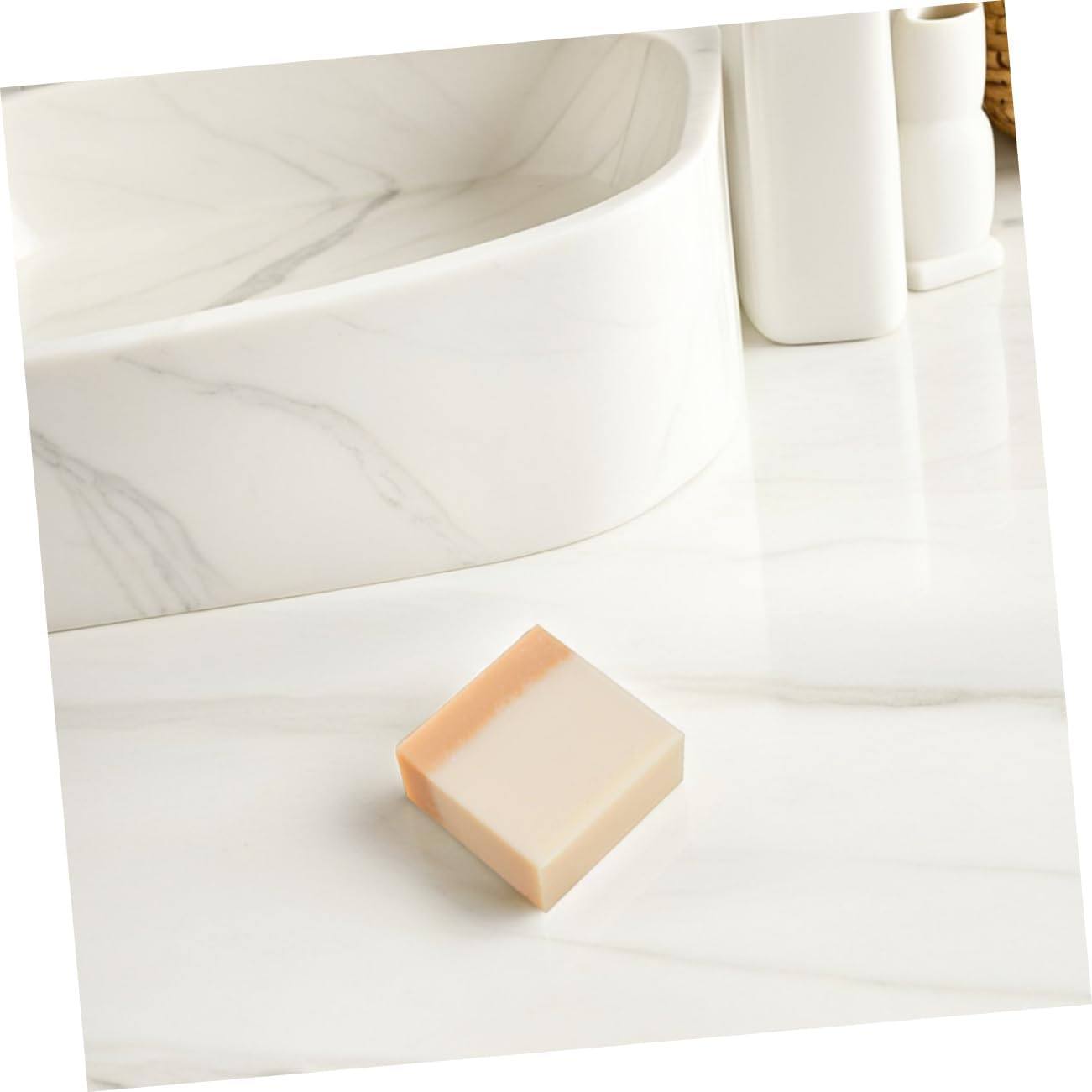 SHERCHPRY 2Pcs Handmade Bar Natural Exfoliating Bath Soap for Daily Facial Cleansing Moisturizing Nourishing Honey for Soft Skin image number 3