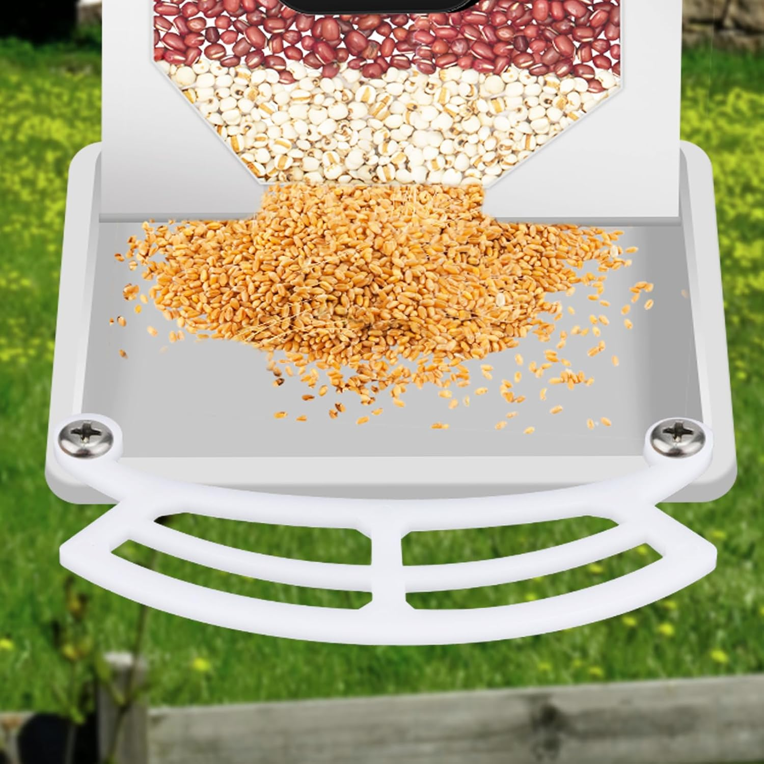 Bird Perch Extension, 5.31X1.57X0.2In Bird Feeder Perch Extender with Screws Bird Feeder Accessories Compatible with Bird Buddy Bird Feeder (White) image number 2