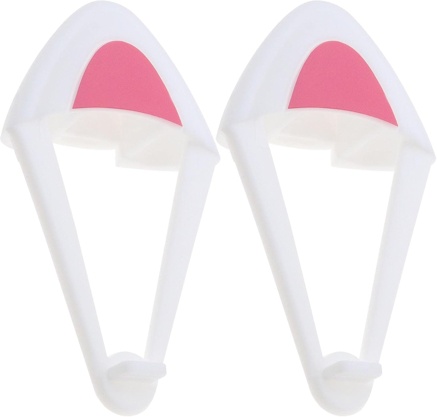 Emsea 1 Pair Silicone Cat Ears Over-Ear Headsets Cute Decoration Adjustable Straps Attachment Accessory for Video Live Gaming Headphones Black