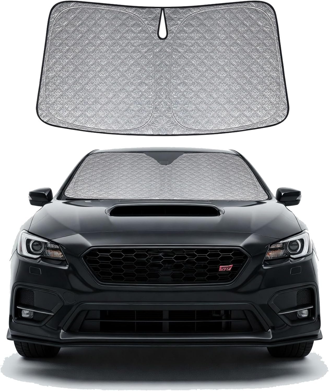 OTTO SHADES 6 Layers Thick Windscreen Sunshade for Subaru WRX 2021-2025 Certified Foldable Windshield Sun Visor Proven to Block 99% UV Rays Heat Shield Cover Keeps Car Cool image number 4