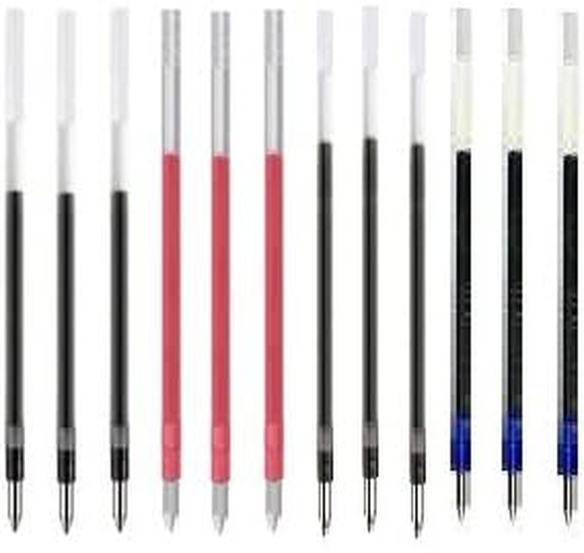 Uni-Ball SXR-80-05 Jetstream Ballpoint Multi Pen Refills, Extra Fine Point 0.5Mm, 4 Color Refills(Black/Blue/Red/Green) 12 Total Value Set