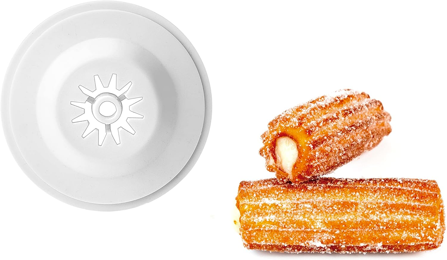 Ibili - Screw-In Churrera - Cookie Machine, Bpa-Free Plastic, 12 Discs for All Types of Churros and Pasta, 0.65 Litres, White image number 6