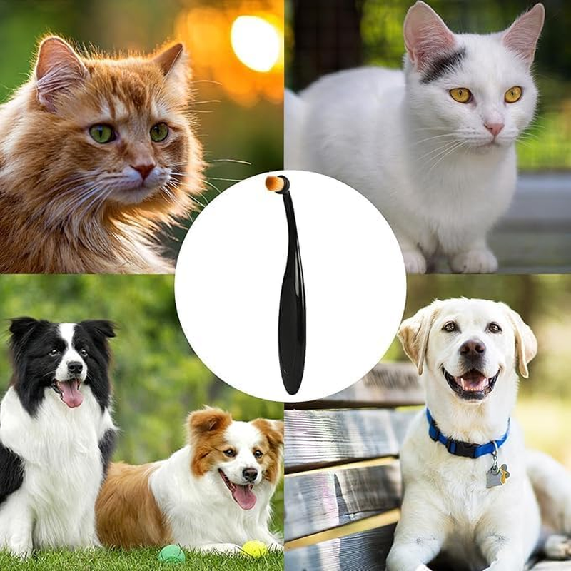 Tear Stain Remover Comb Dog Eye Grooming Comb Soft Bristles Dog Eye Cleaning Brush Pets Grooming Comb for Small Pet Cat Dogs Removing Crust Mucus image number 1
