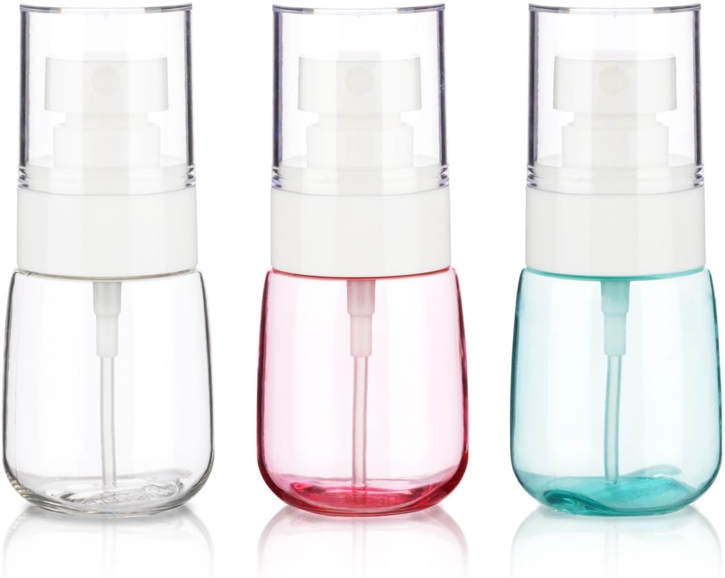 GIVITASOT 3Pack Small Spray Bottle, 1Oz Mini Spray Bottles, Empty Travel Spray Bottle, Fine Mist Plastic Spray Bottles (Clear+Green+Pink) image number 5