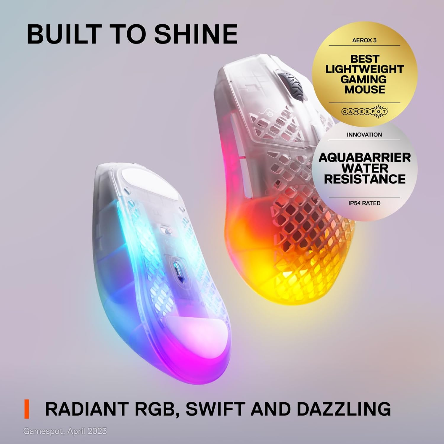 Steelseries Aerox 3 Wireless Ghost, 62610 image number 1