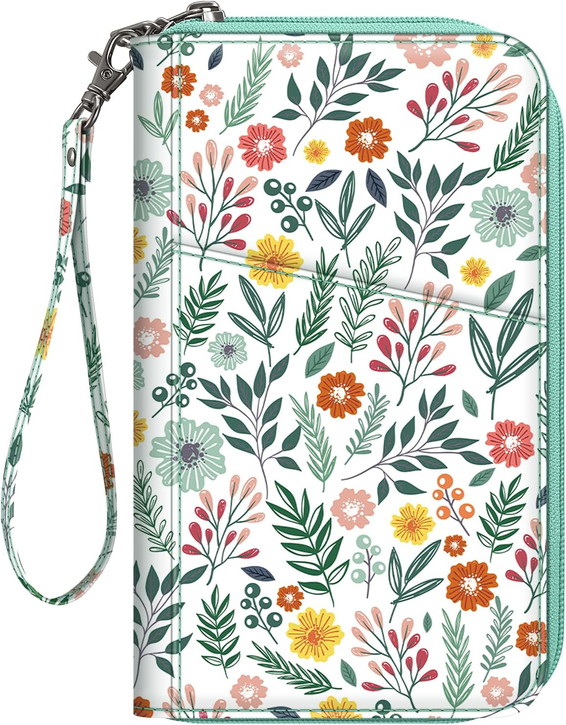 Fintie Family Passport Holder Wallet, RFID Blocking Travel Document Organizer Clutch Bag Credit Cards Case Cover for Women Men - Black image number 4