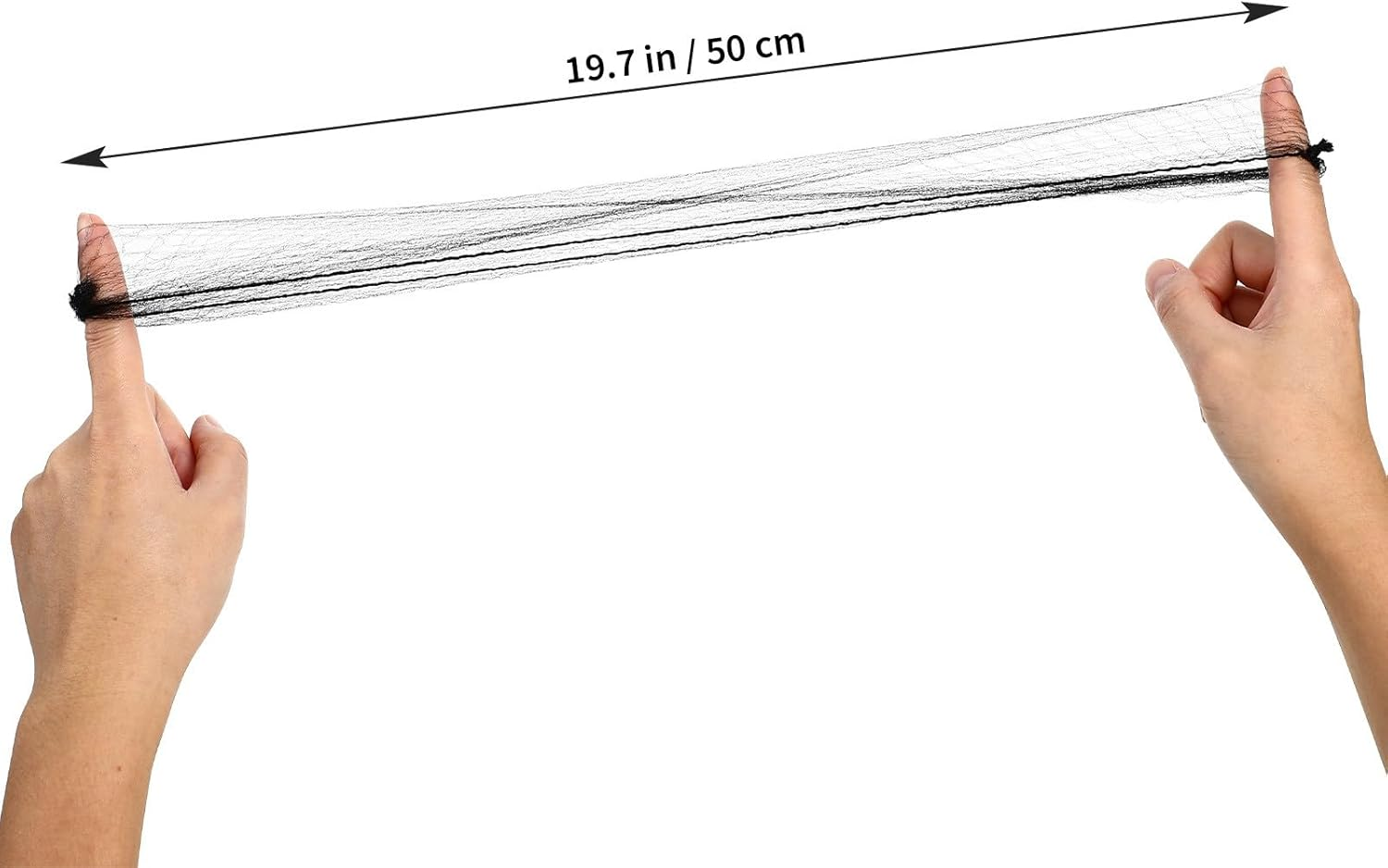 MOTHNUR Elastic Black Hair Nets 100 Pieces Breathable Cotton Mesh for Food Industry Workers and Medical Professionals Comfortable Fit image number 6